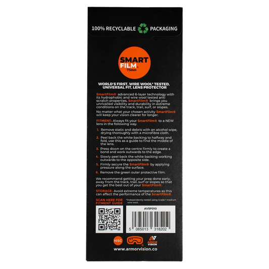 AV 75 MM Smartfilm Road Racing Visor Protector (Pack of 3)