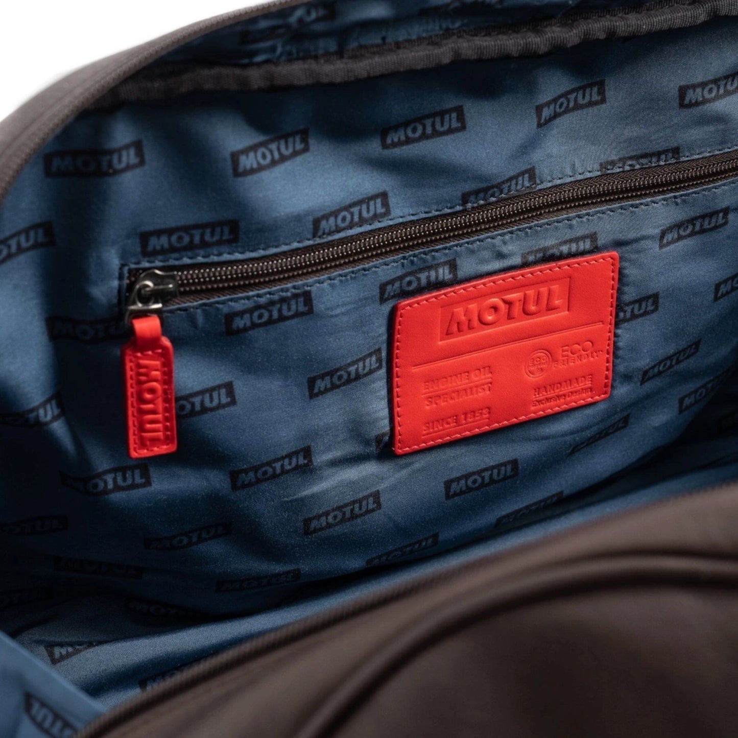 Motul Leather Duffle Bag Moka