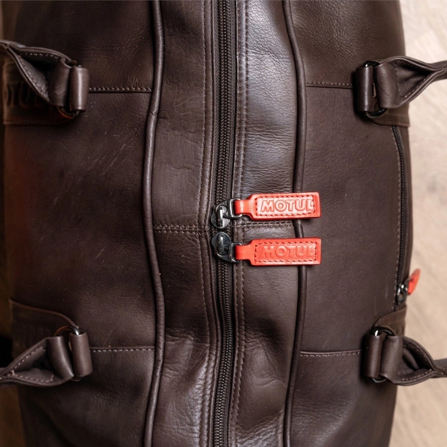 Motul Leather Duffle Bag Moka